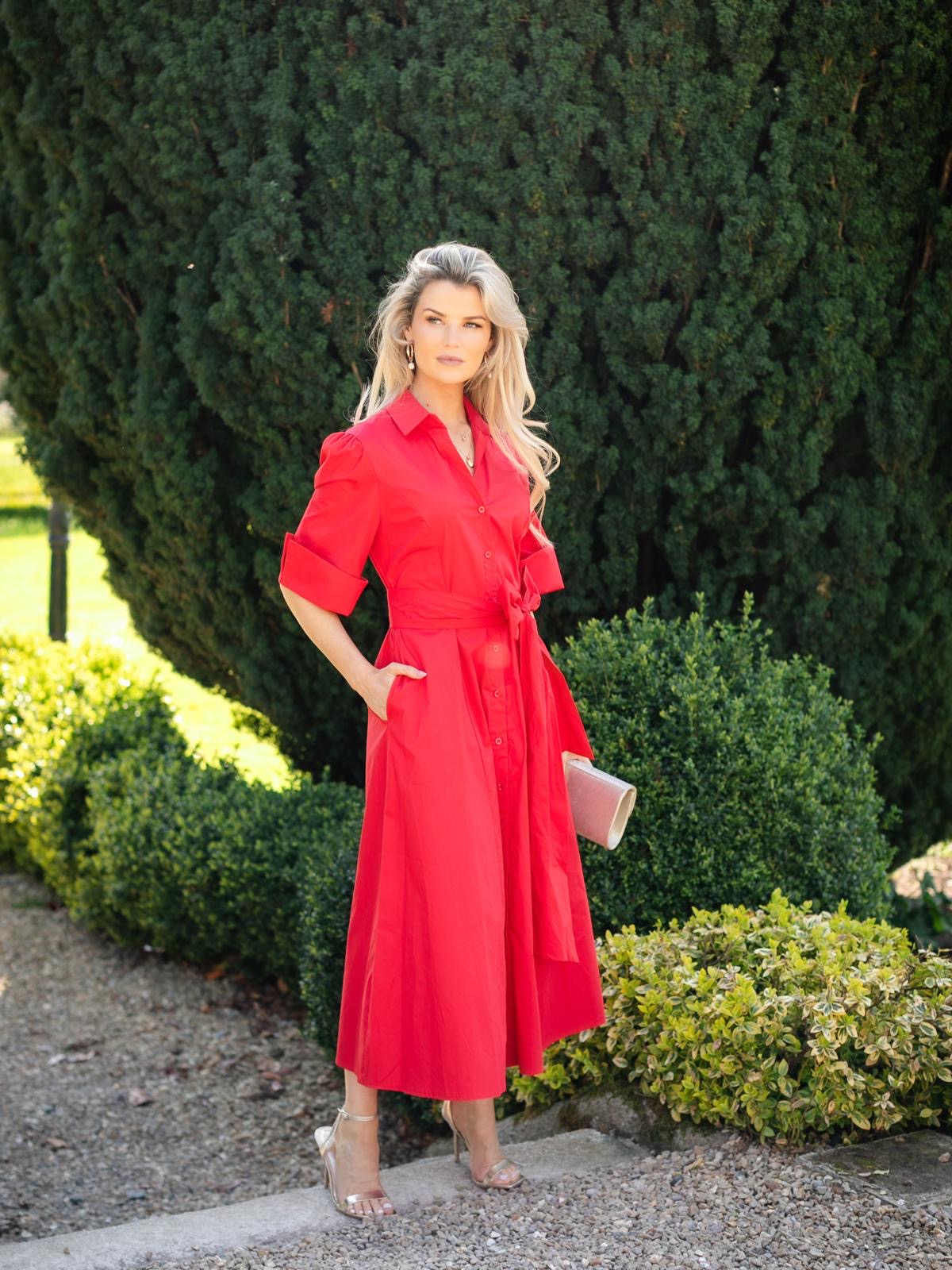 Whitney Dress in Red