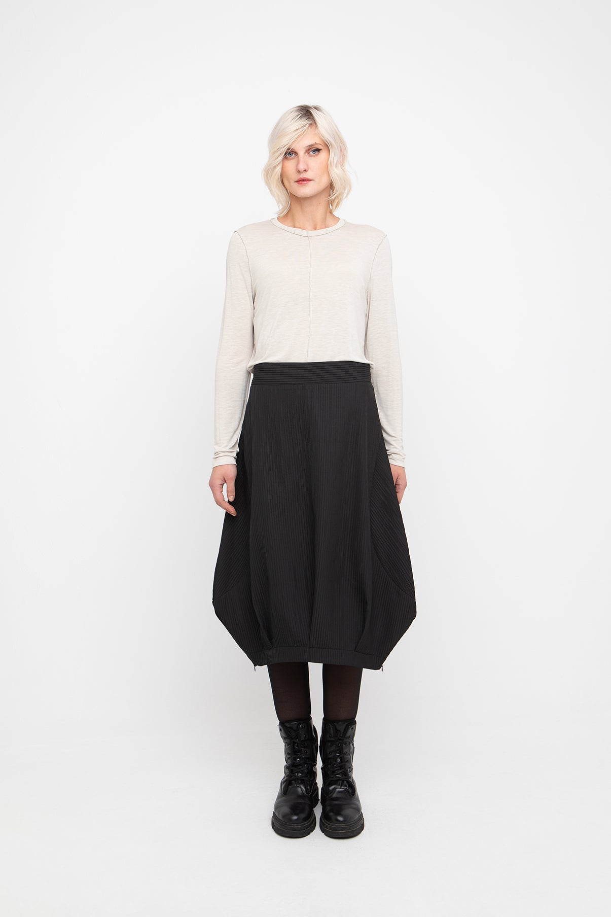 Textured Skirt in Black