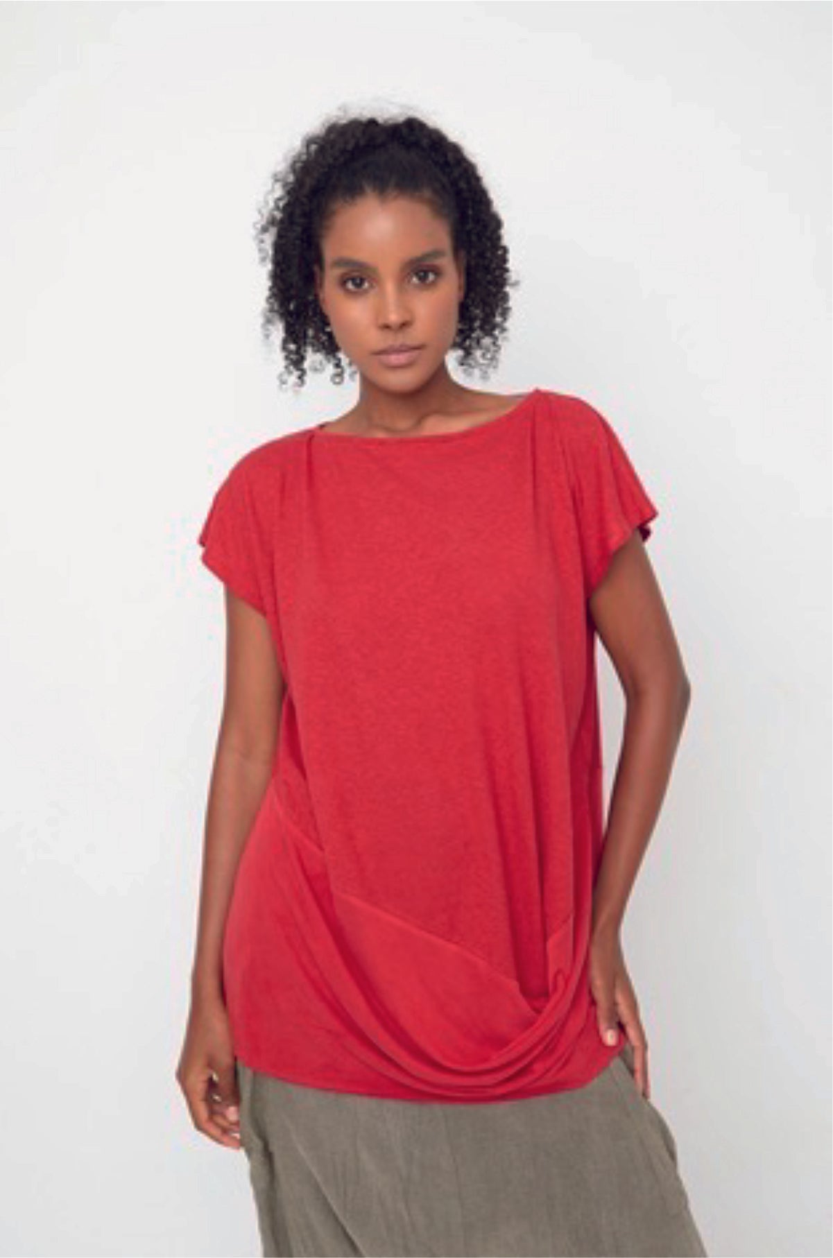 Boxy Top in Red