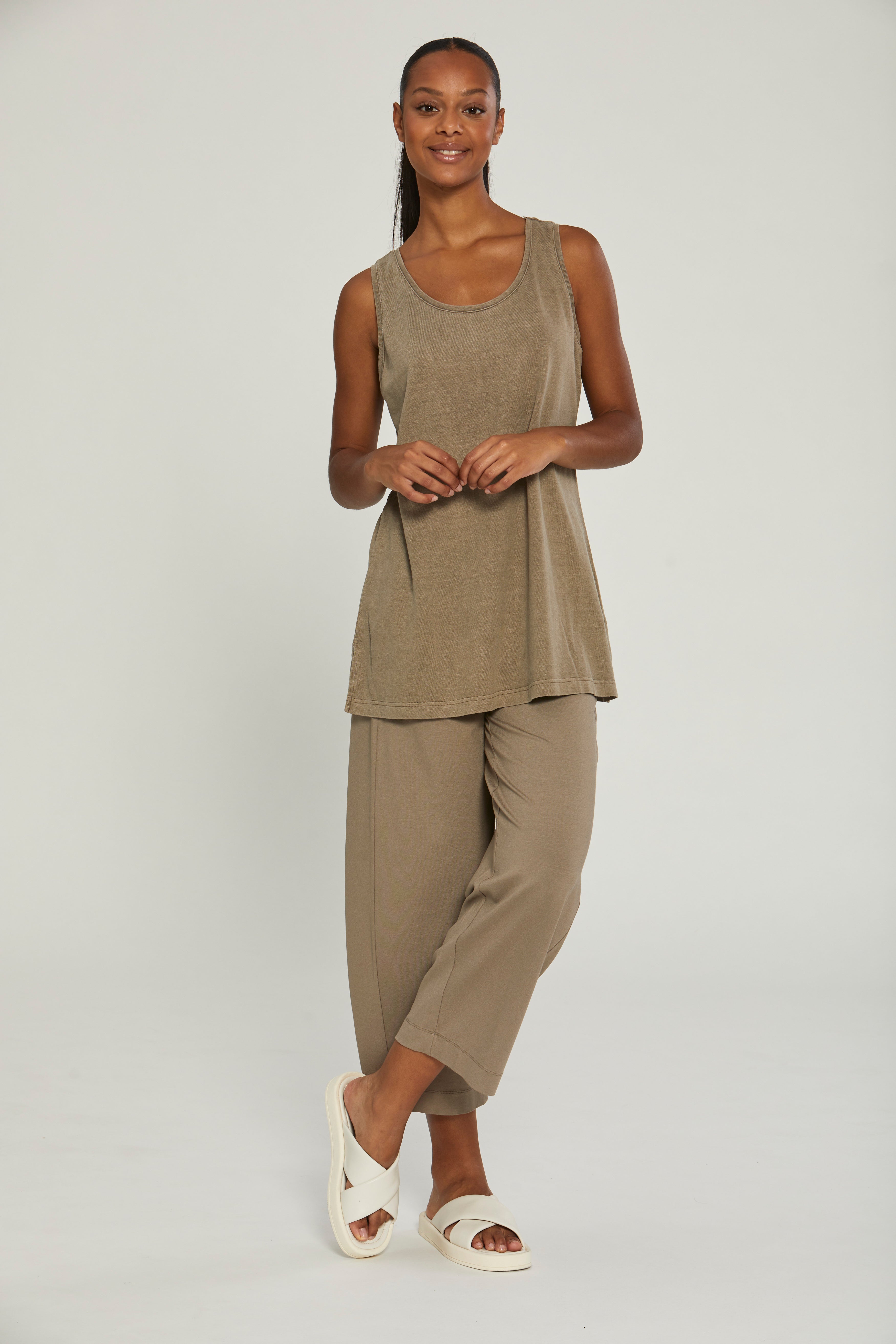 Trouser in Taupe