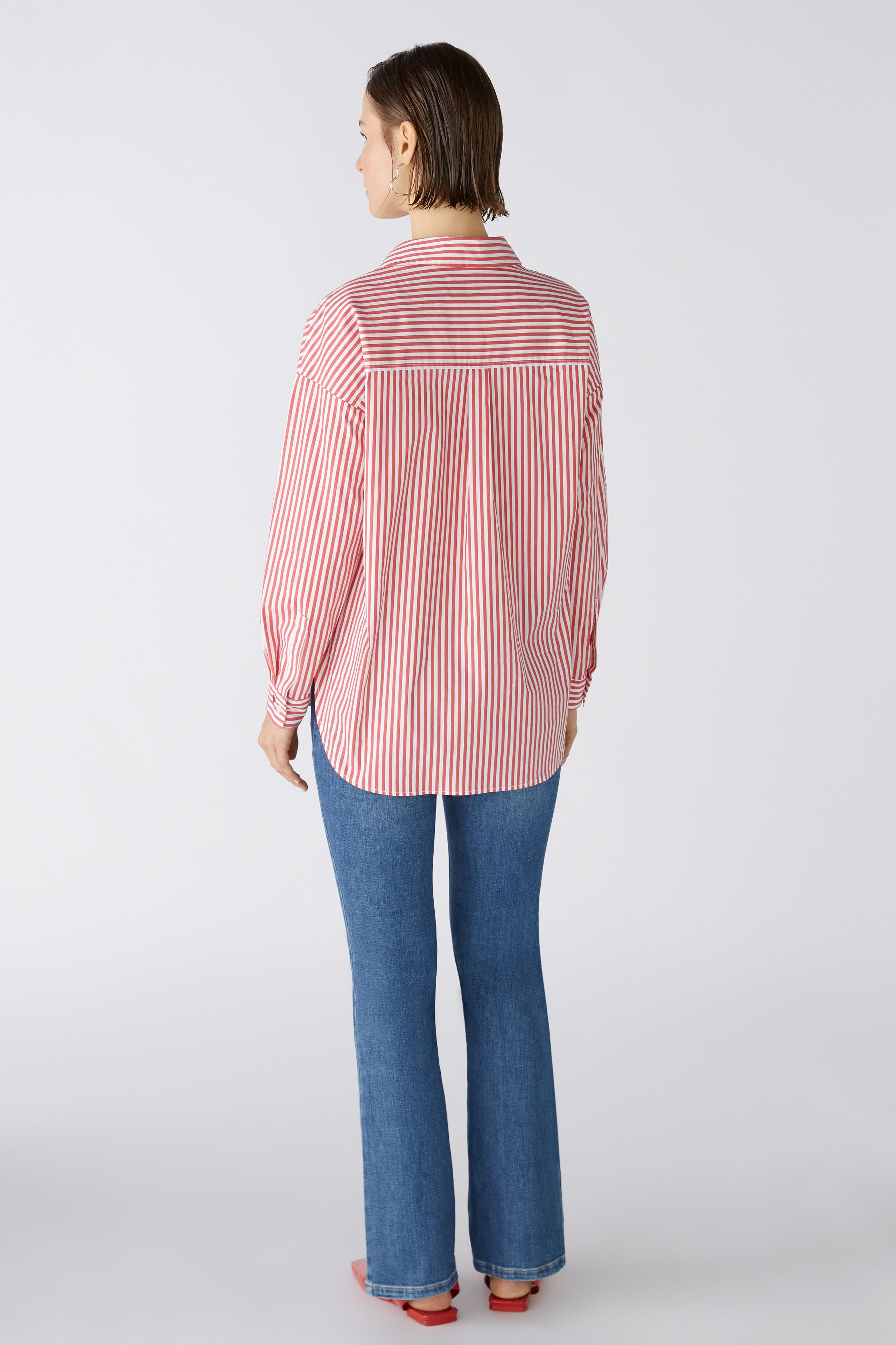 Stripe Shirt in Red/White
