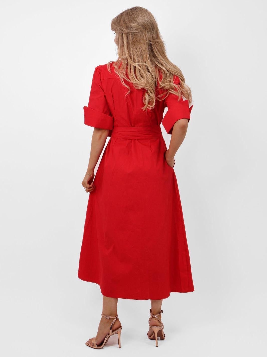 Whitney Dress in Red