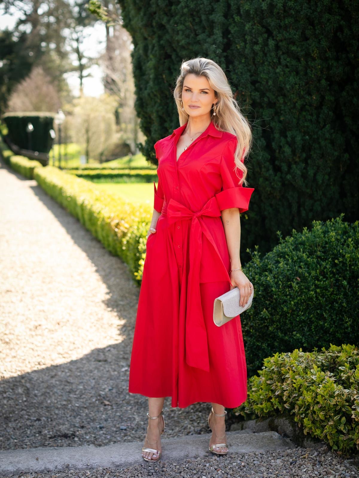Whitney Dress in Red