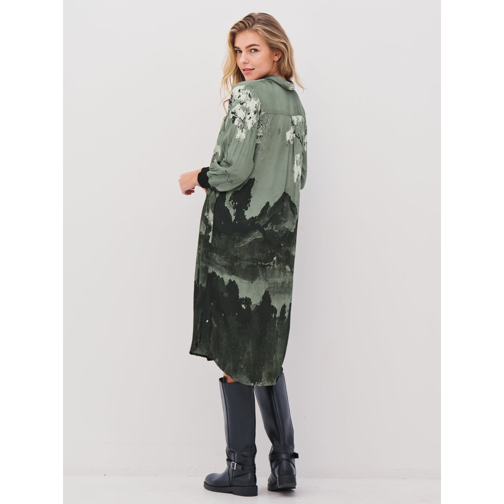 Alli Dress in Army Mix