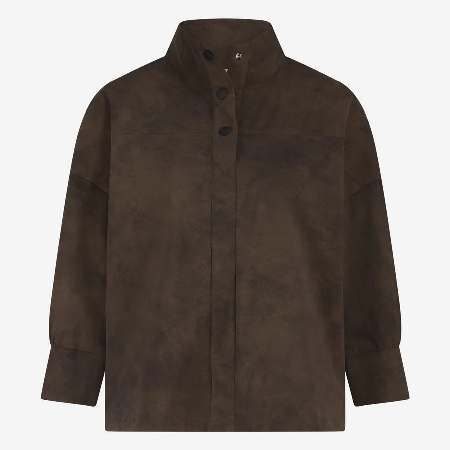 Angelika Jersey Top in Brown