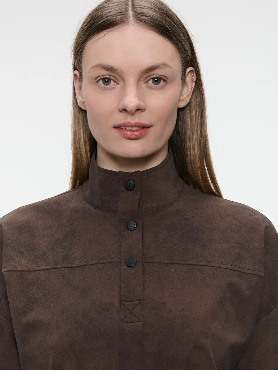 Angelika Jersey Top in Brown