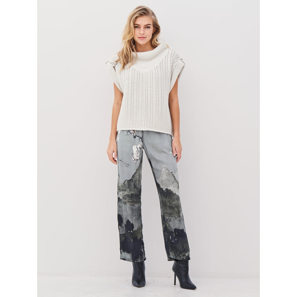 Anja Knit Blouse in Bone