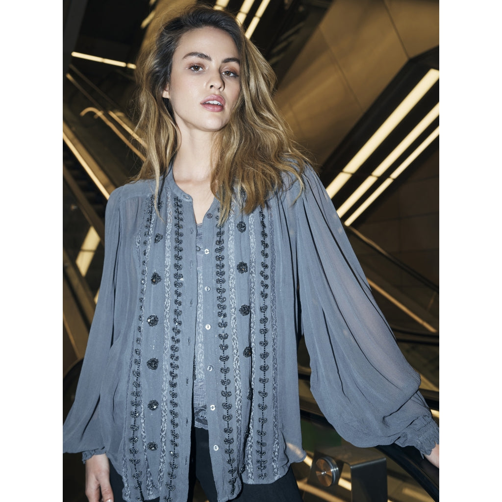 Bea Shirt in Iron Grey