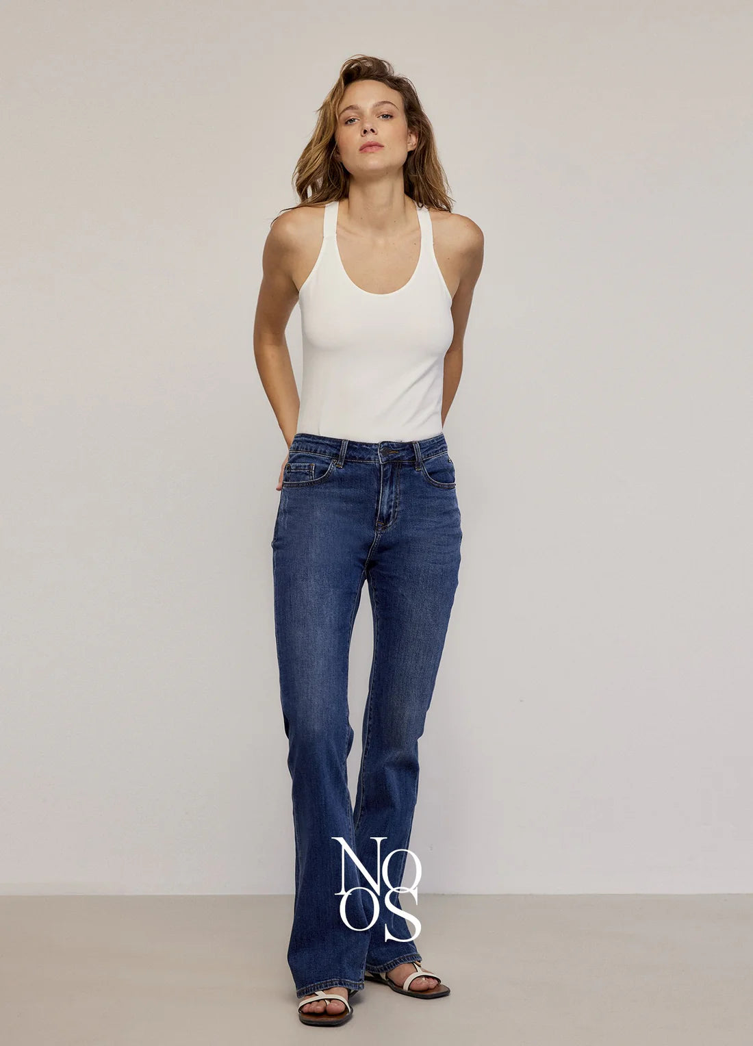 Crossband Top in White