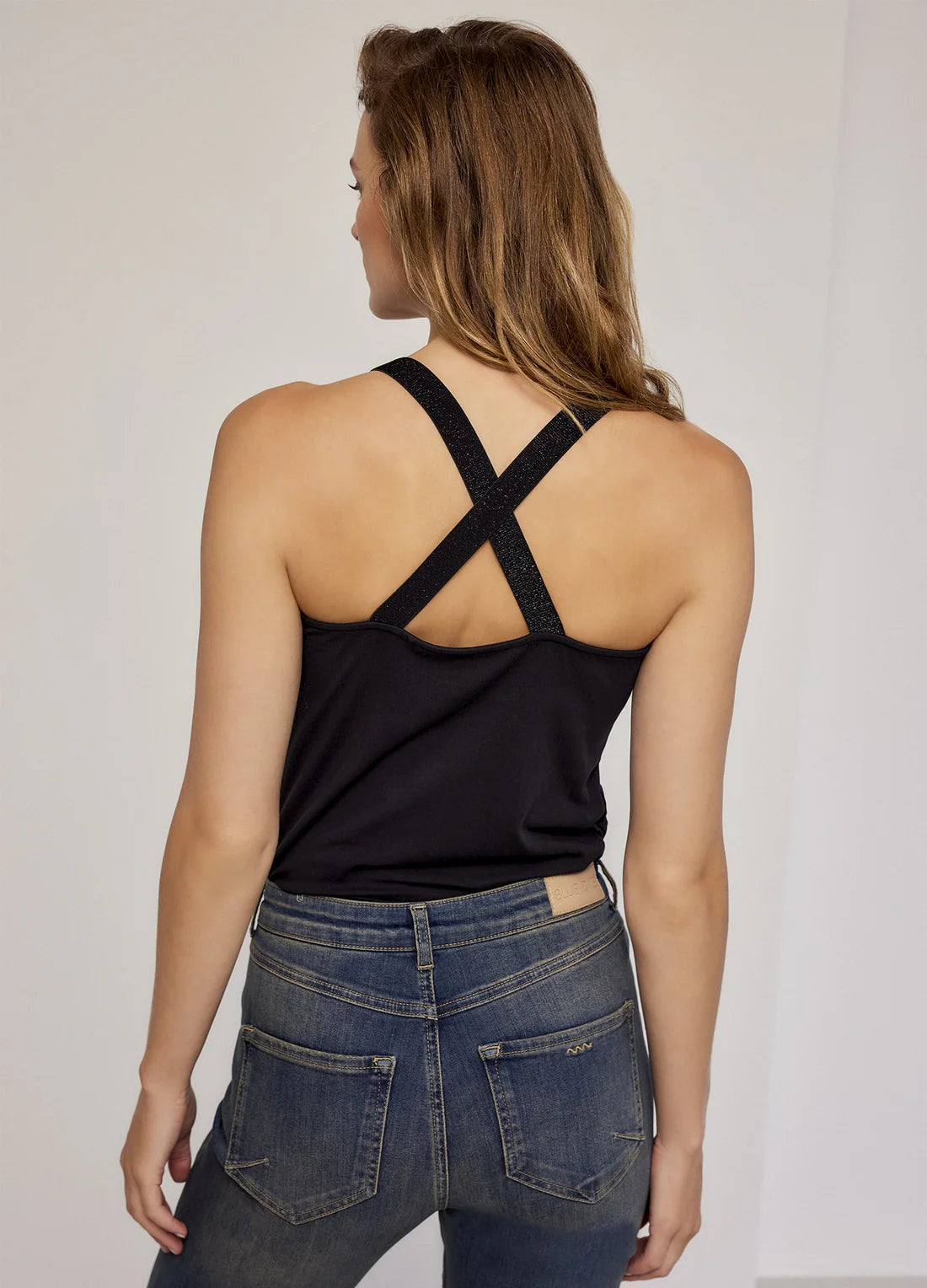 Crossband Top in Black
