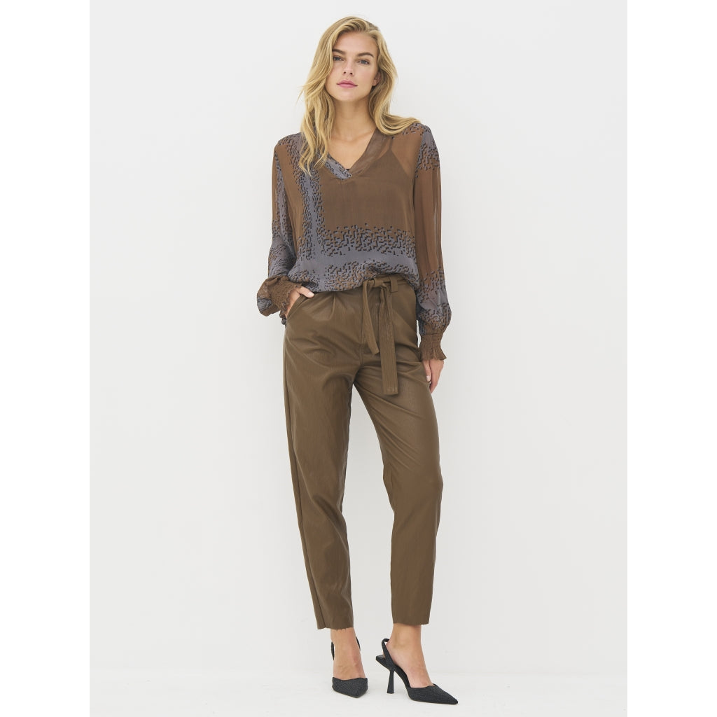 Bianca Blouse in Dark Earth Mix