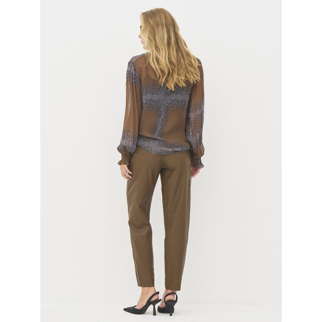 Bianca Blouse in Dark Earth Mix
