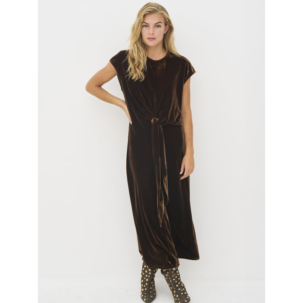 Bille Dress in Dark Earth