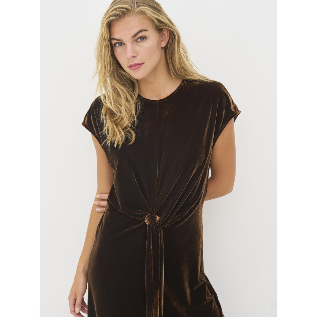 Bille Dress in Dark Earth