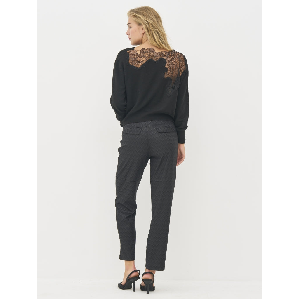 Bobbi Knit Blouse in Black