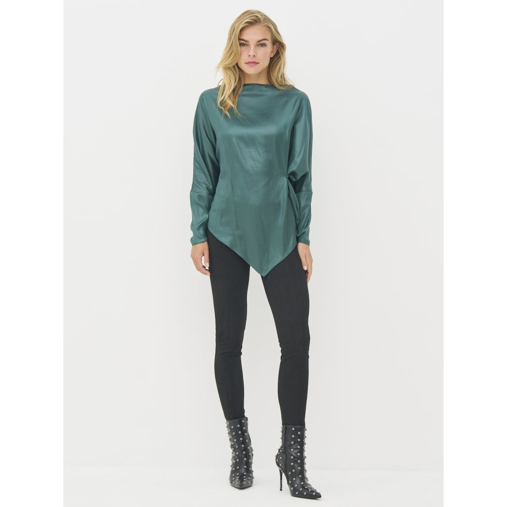 Boel Blouse in Petrol Green