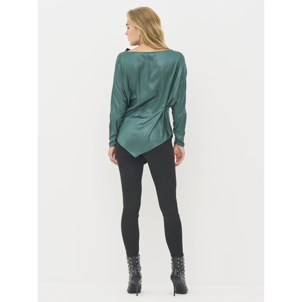 Boel Blouse in Petrol Green