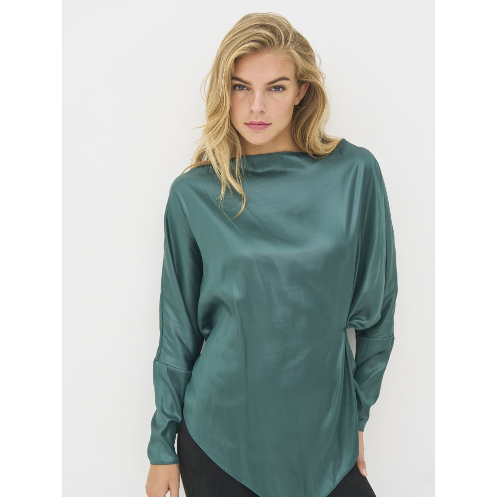 Boel Blouse in Petrol Green