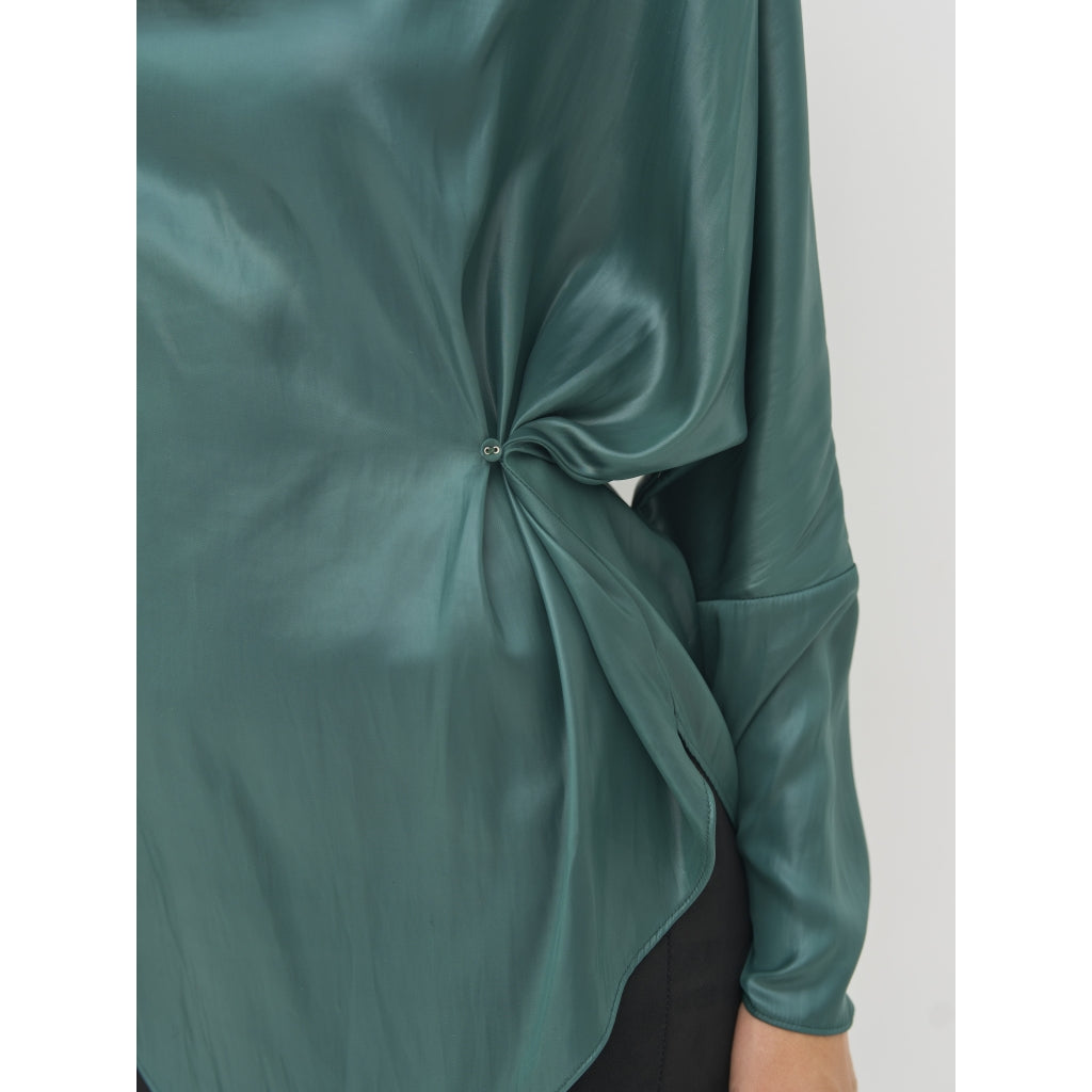 Boel Blouse in Petrol Green