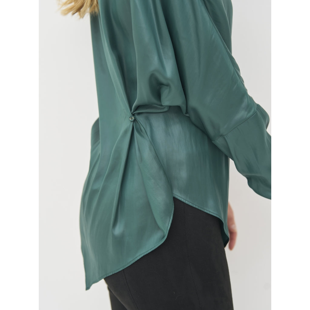 Boel Blouse in Petrol Green
