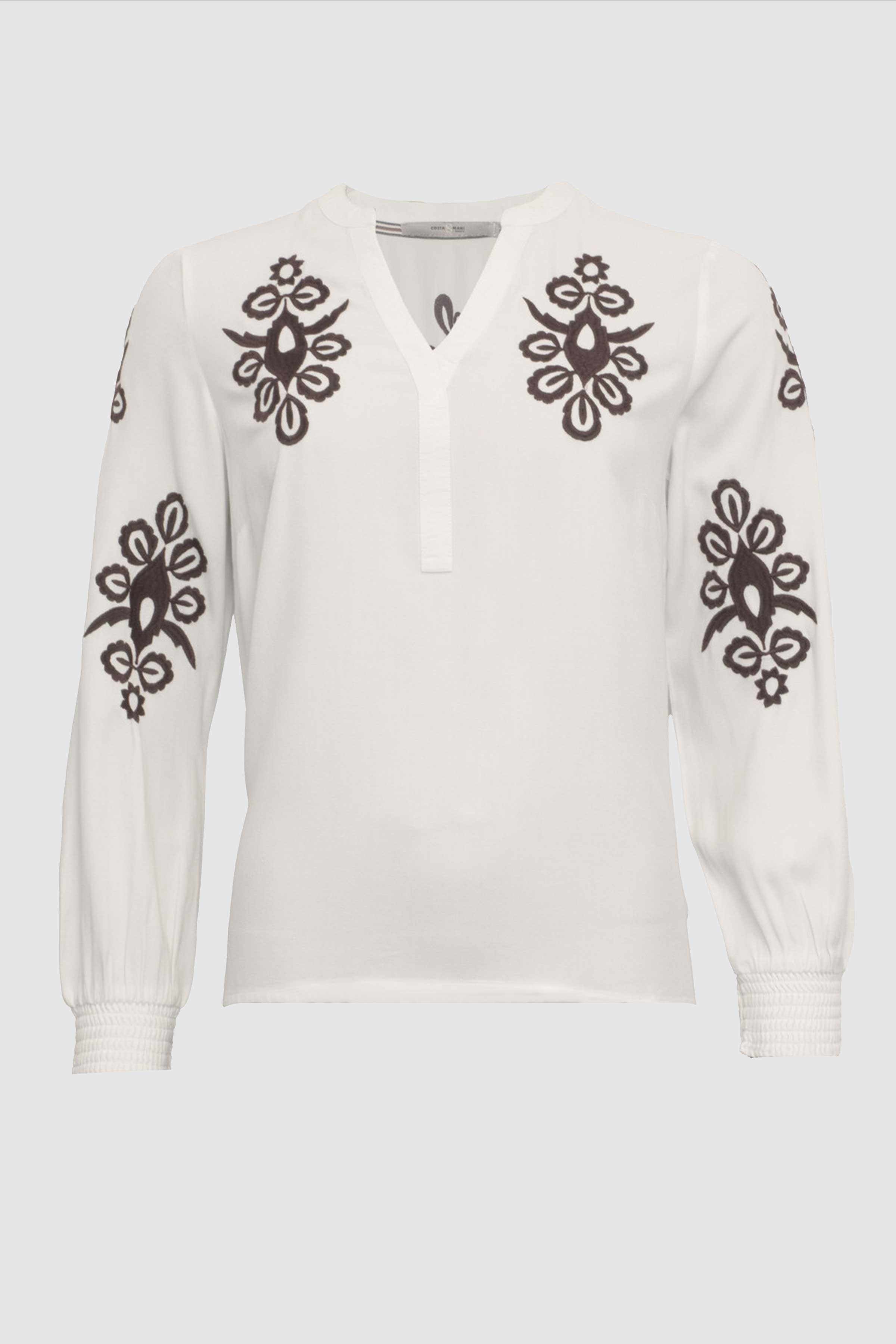 Clooney Shirt in Wine Embo