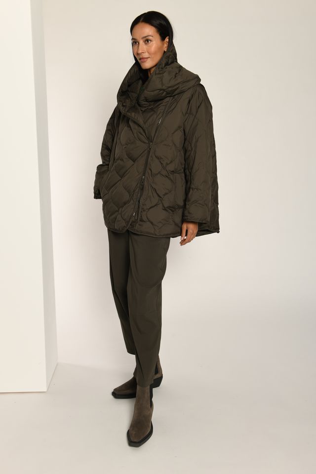 A Form Jacket in Dark Olive