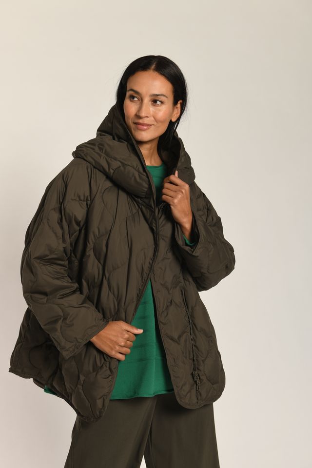 A Form Jacket in Dark Olive