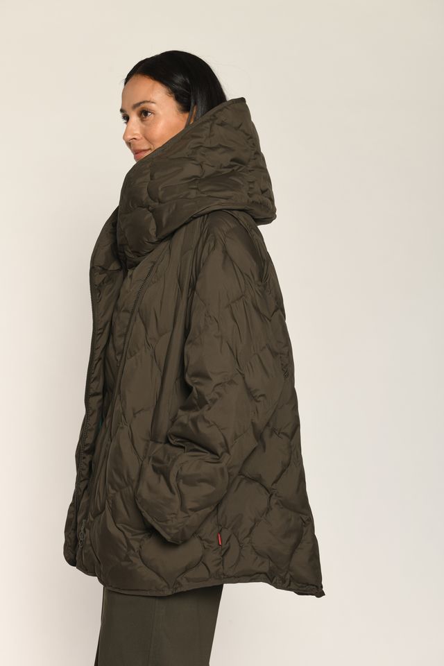 A Form Jacket in Dark Olive