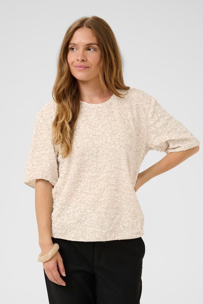 Nali Blouse in Whitecap