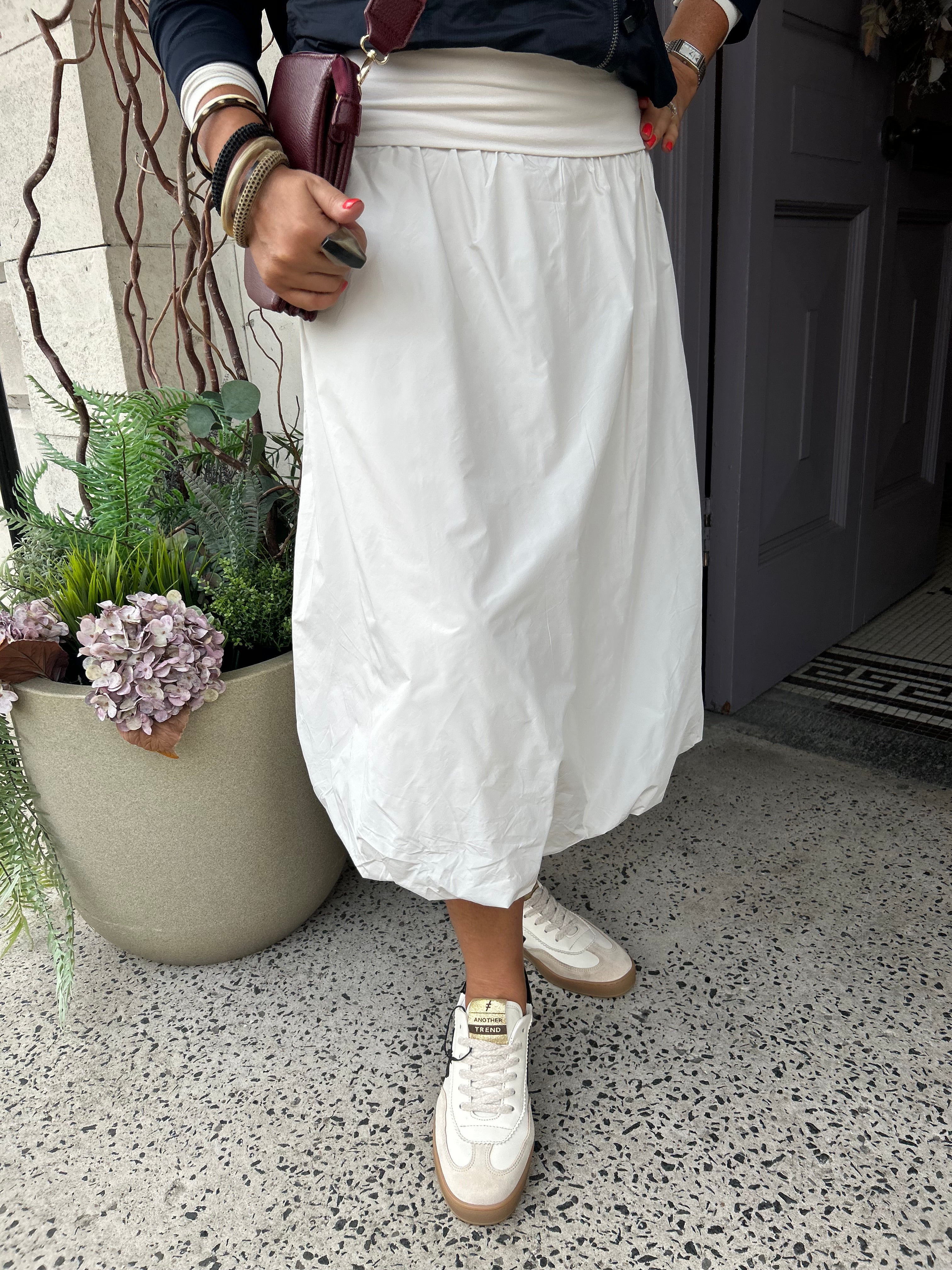 Balloon Skirt in Chalk