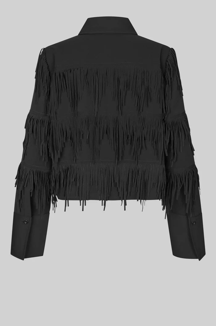 Dancing Cropped Shirt in Black