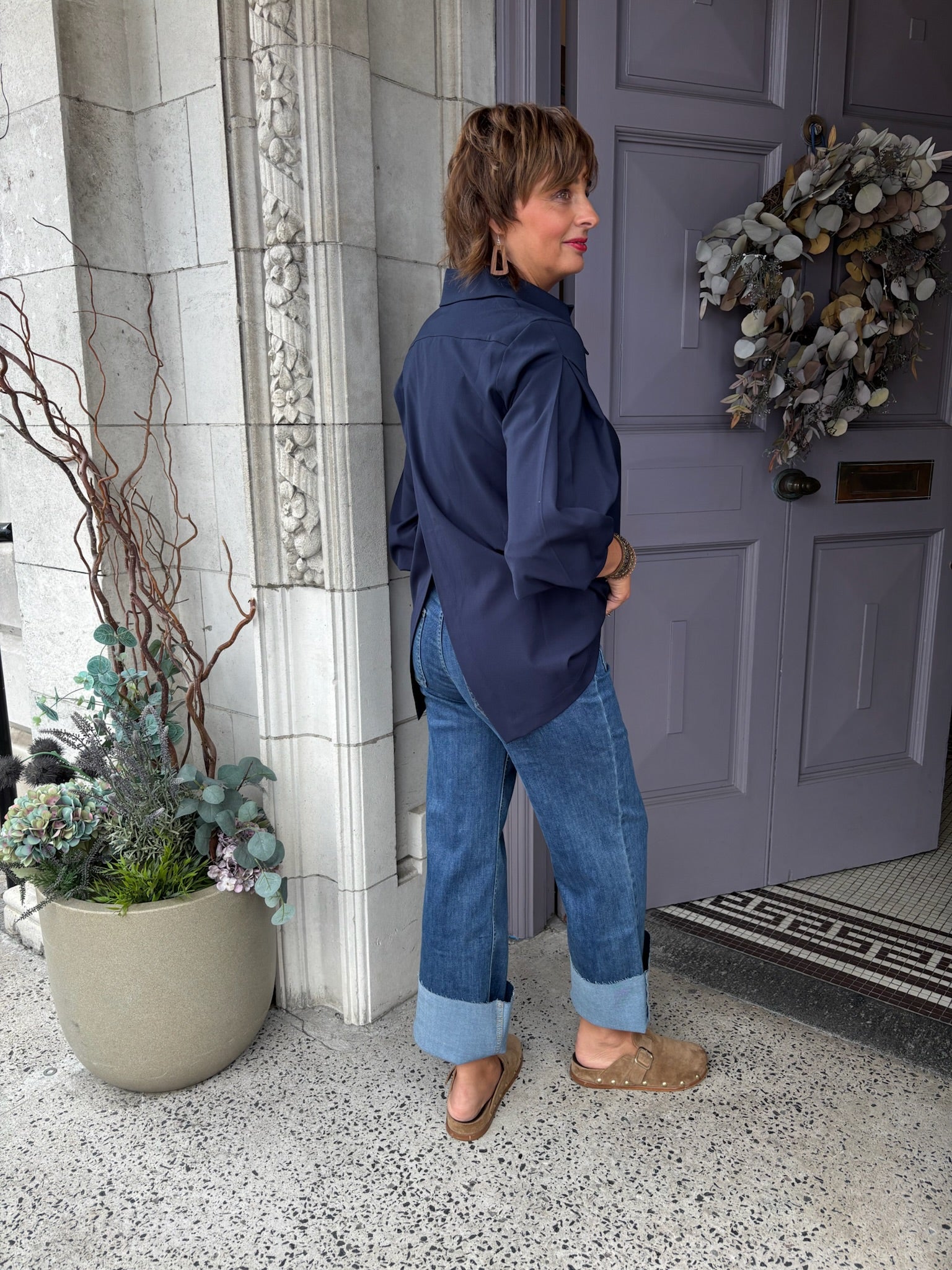 Konbasi Shirt in Dark Blue