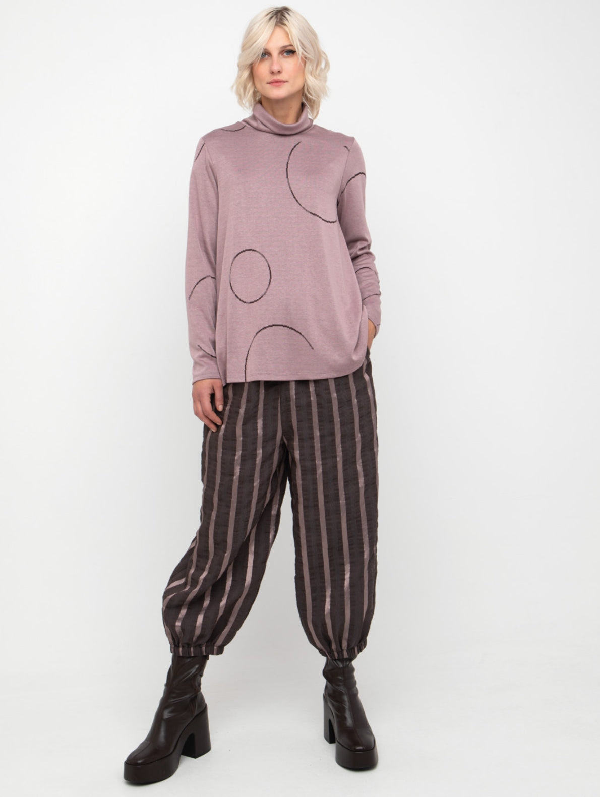 Trouser in Pink Stripe