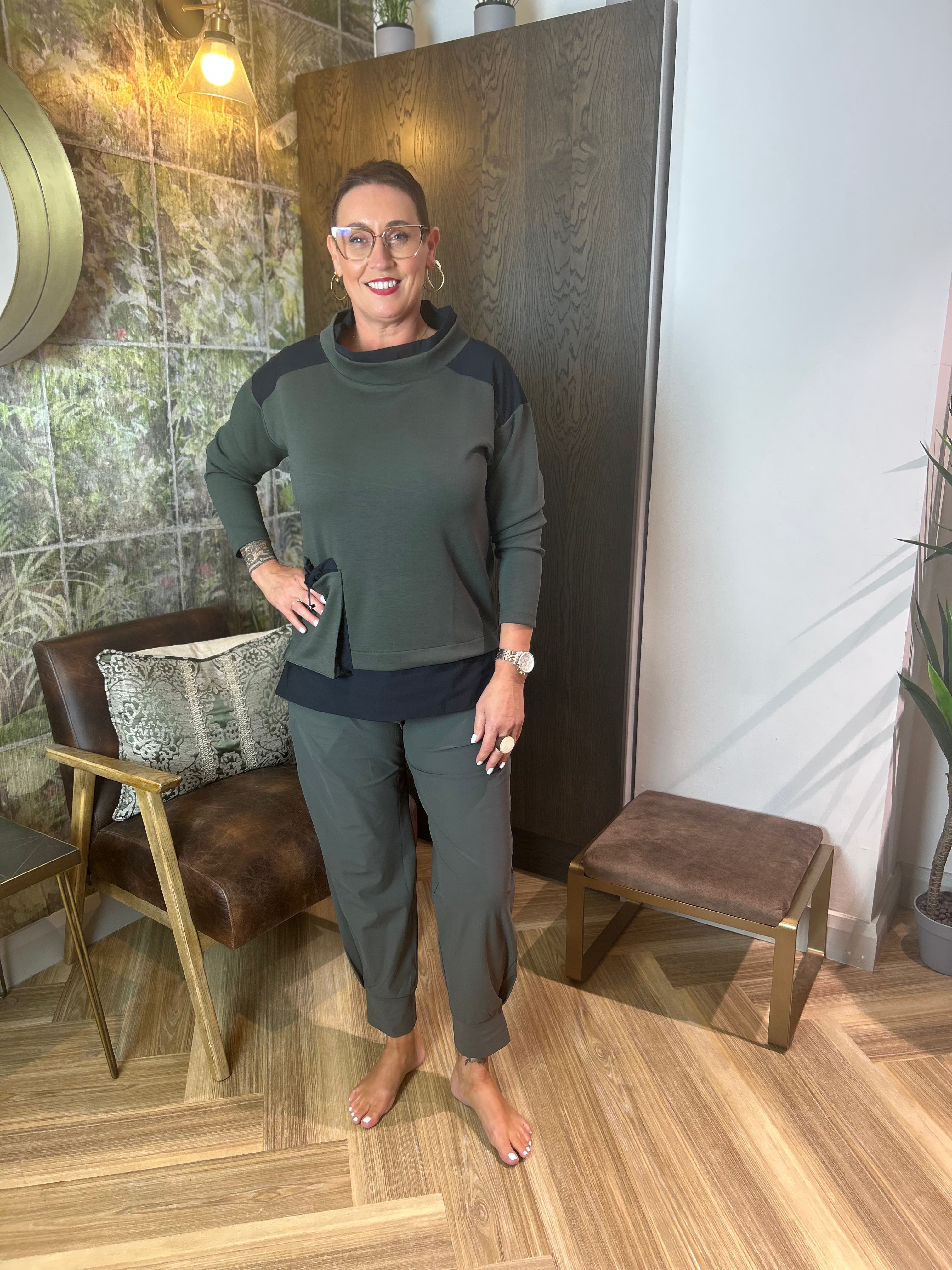Cuff Trouser in Forest