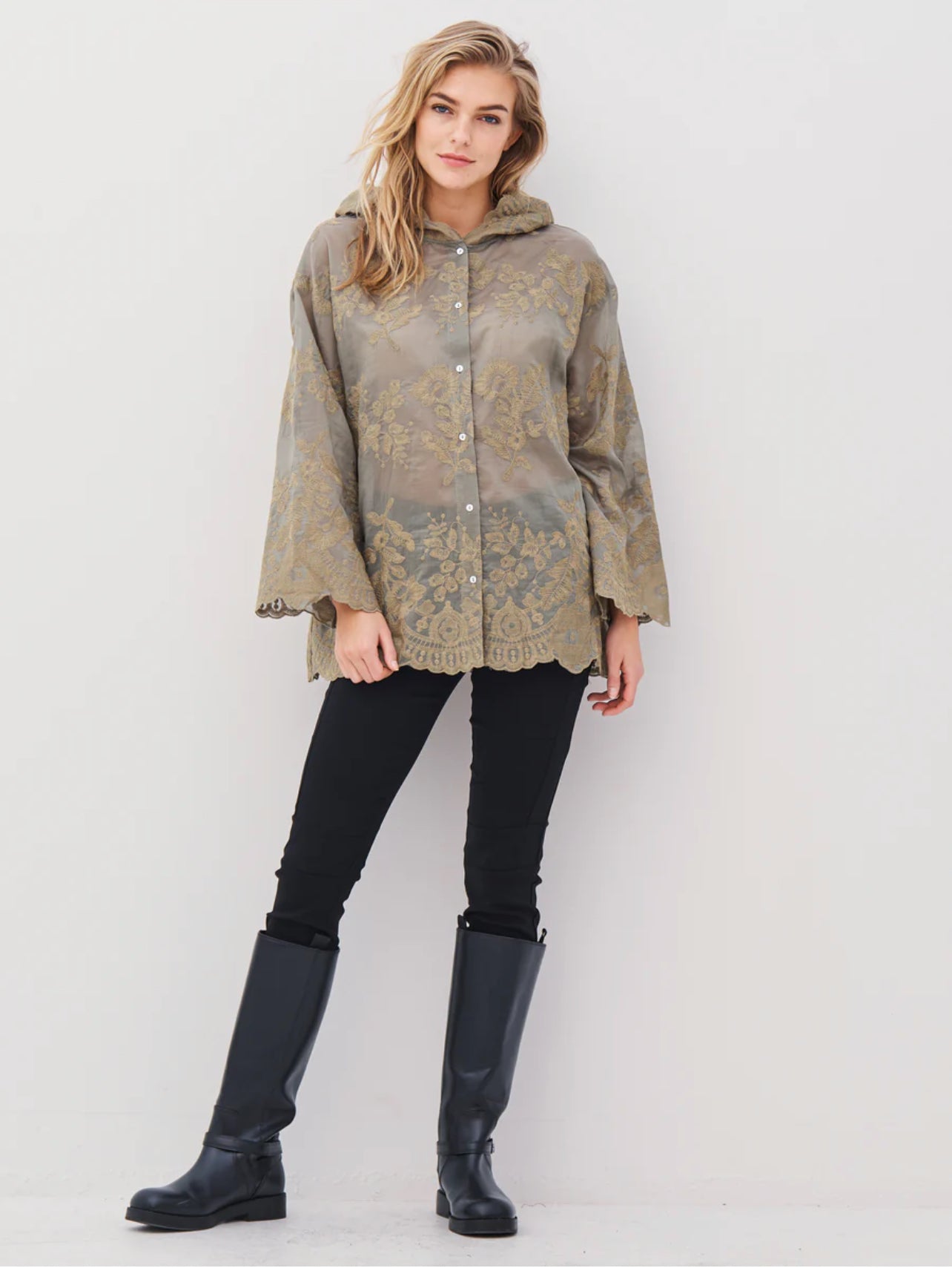 Avina Shirt in Army