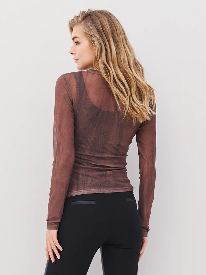 Agna Blouse in Brown Mix
