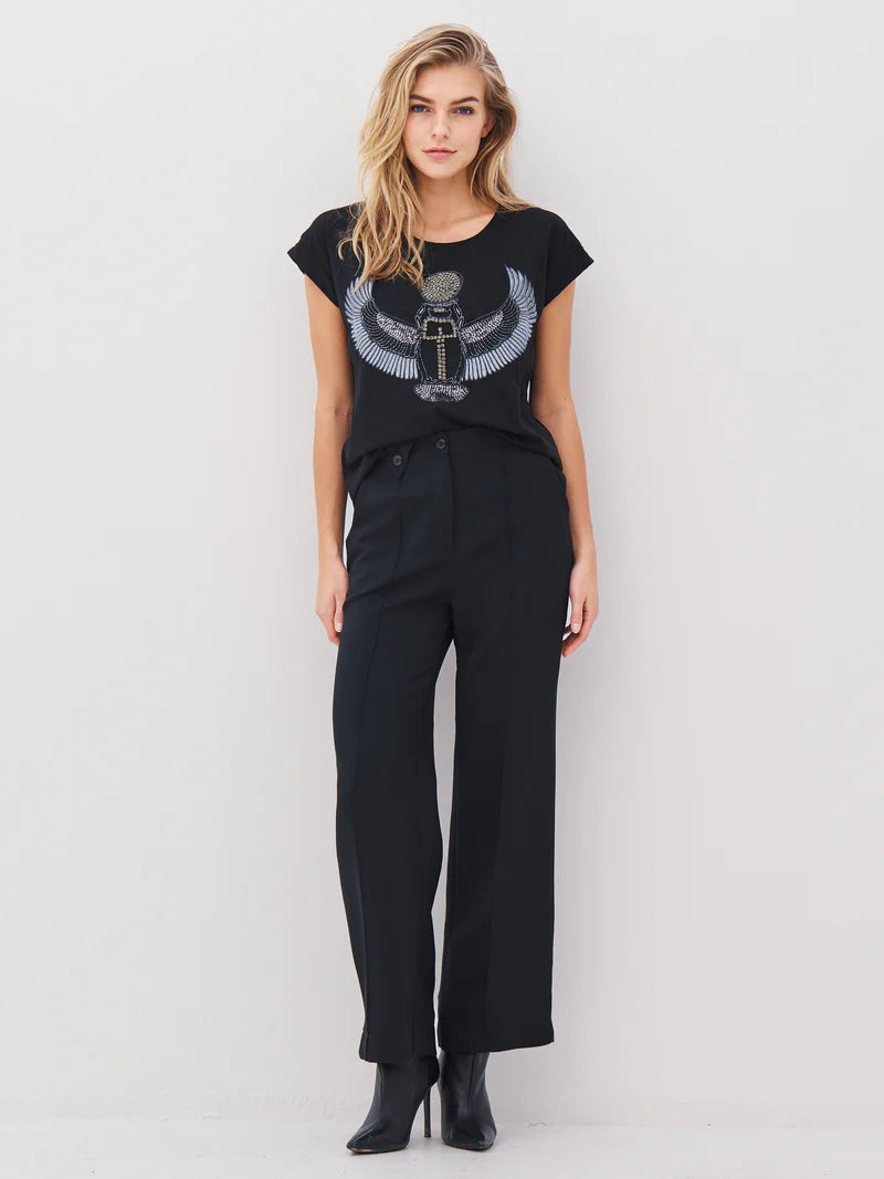 Alise Tee in Grey Mix