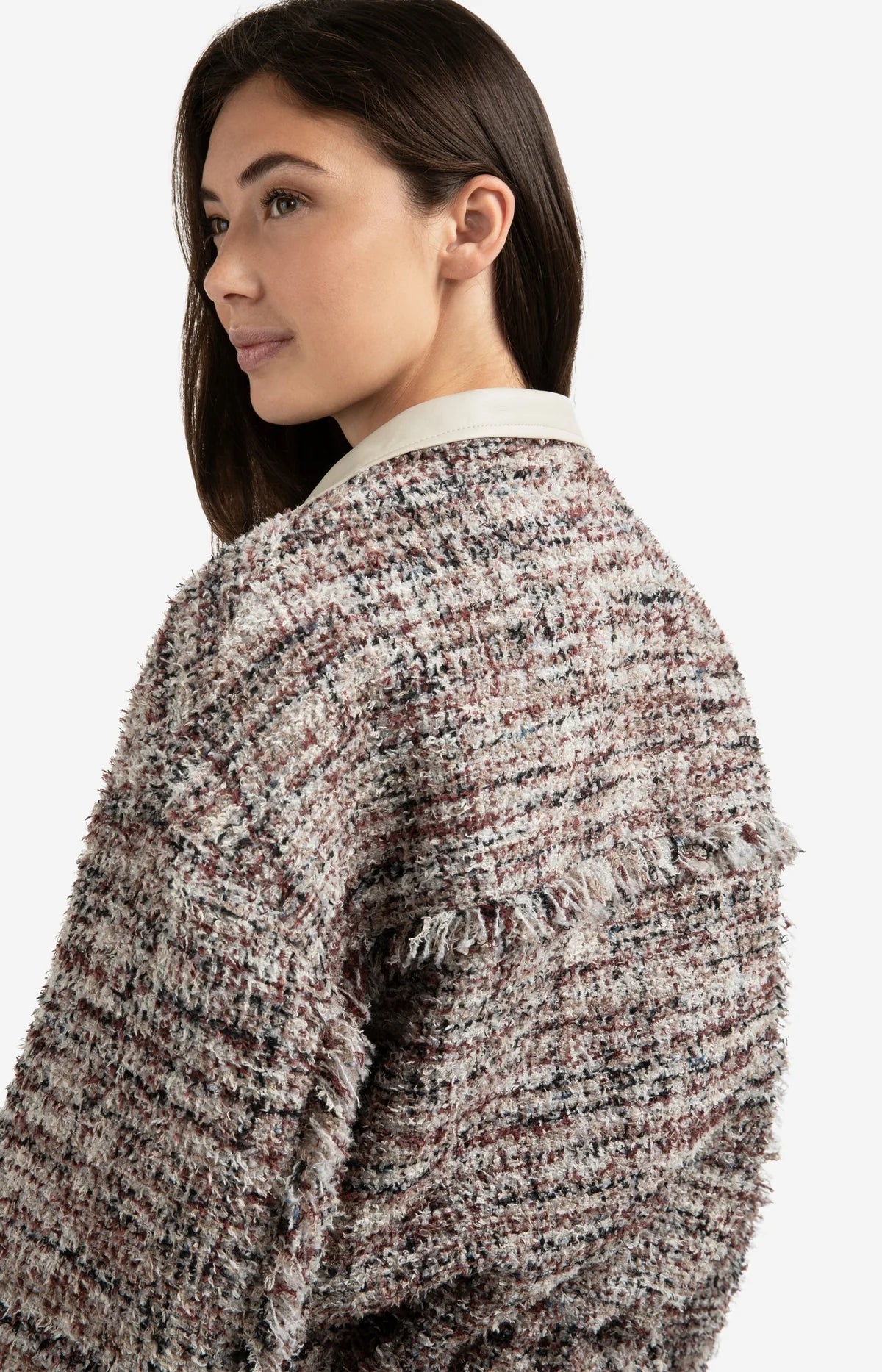 Boucle Jacket in Blush Pink