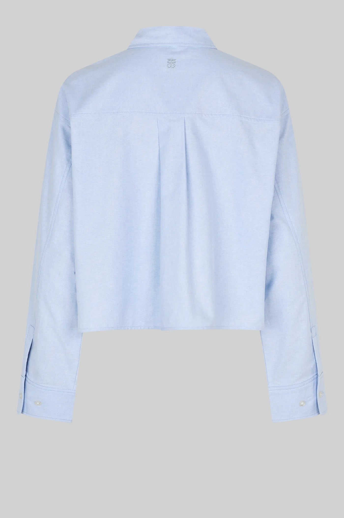 Baulo Cropped Shirt in Cashmere Blue