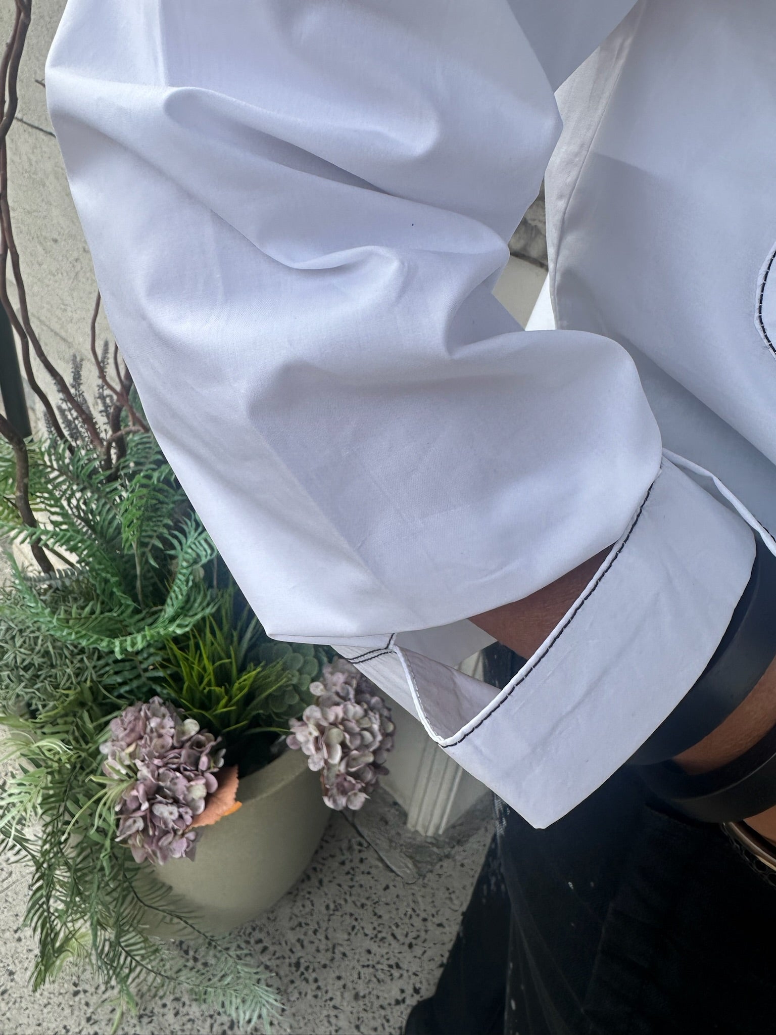 Double Pocket Shirt in White