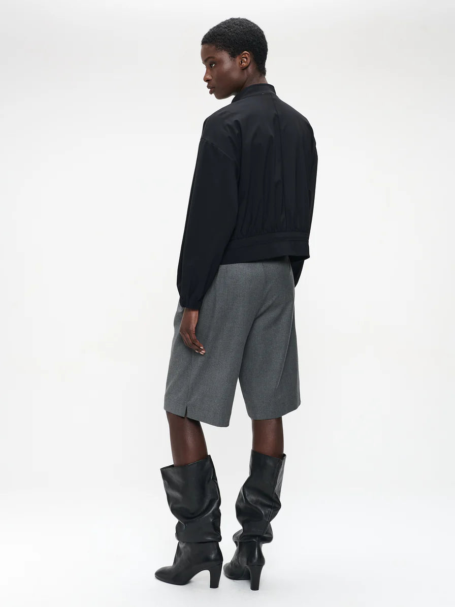 Technical Jersey Ian Jacket in Black