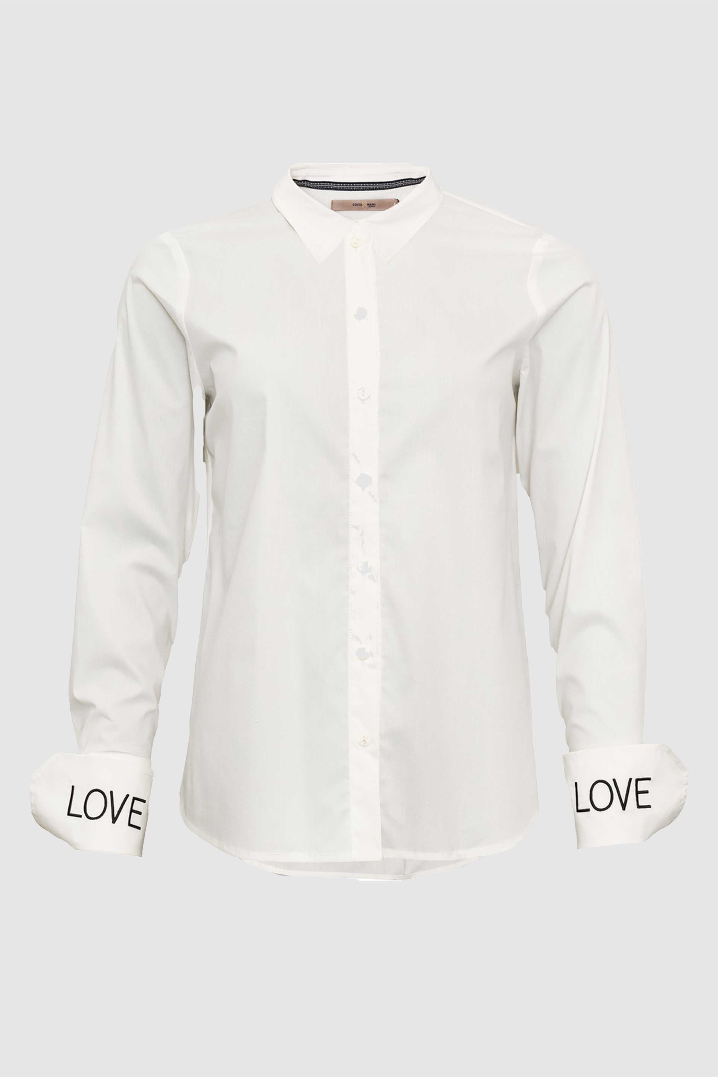 Love Shirt in White/Midnight Love