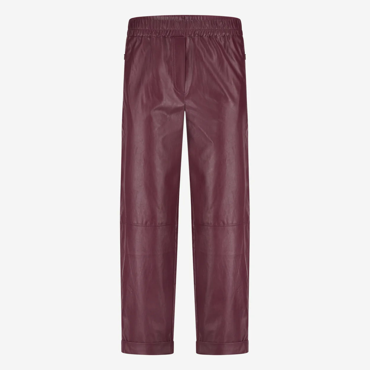 Daphne Eco Leather Trouser in Bordo