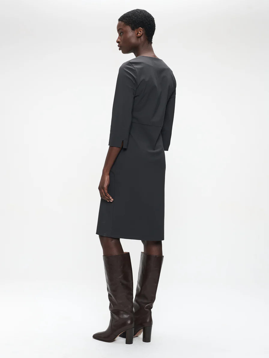 Martin Jersey Dress in Dark Grey