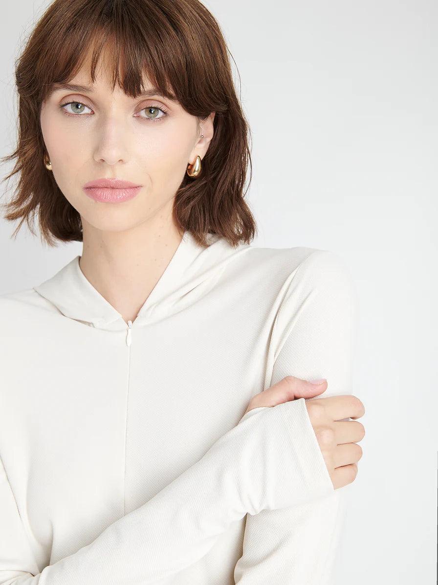 Melissa Jersey Top in Off White