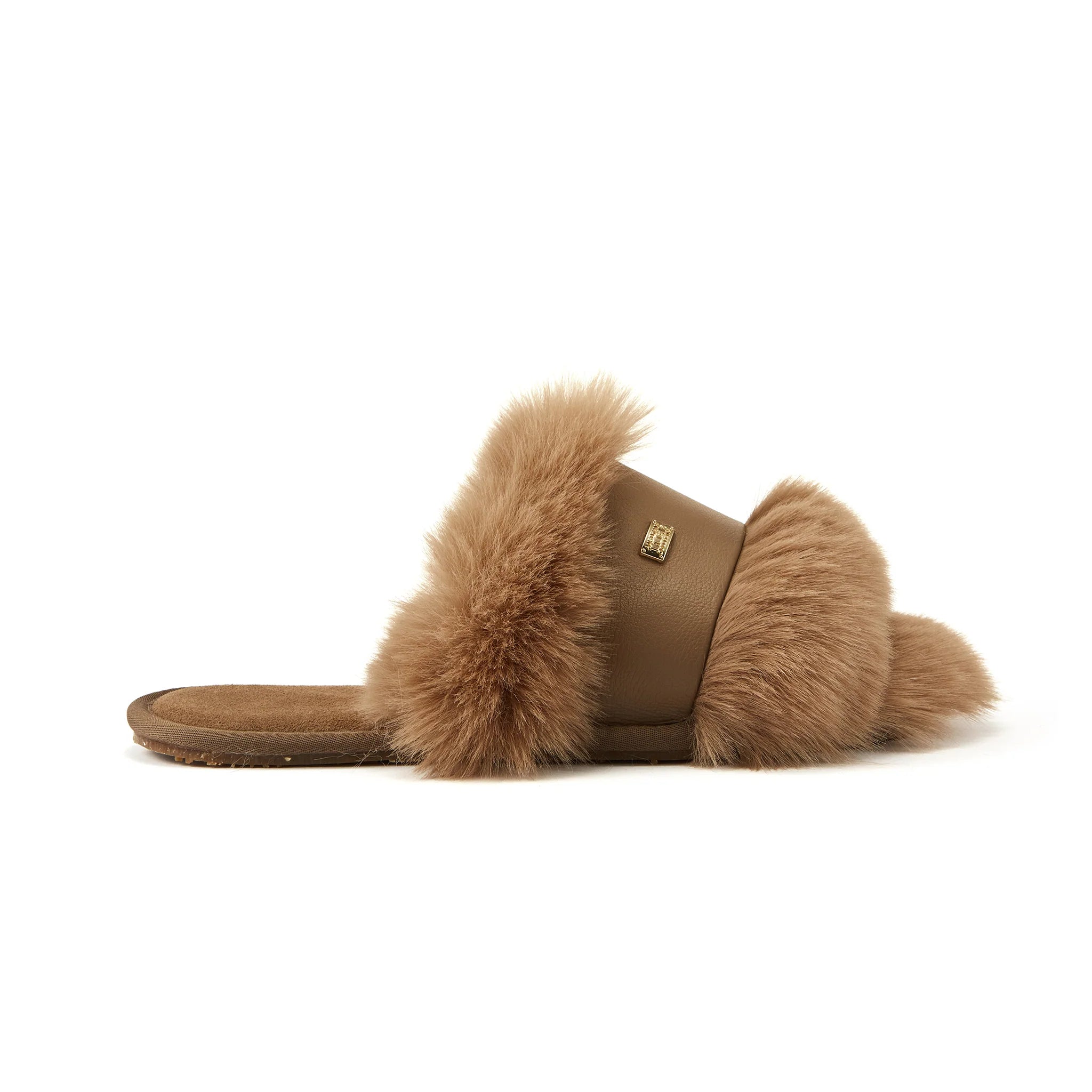 Muchas Luxe Slipper in Taupe