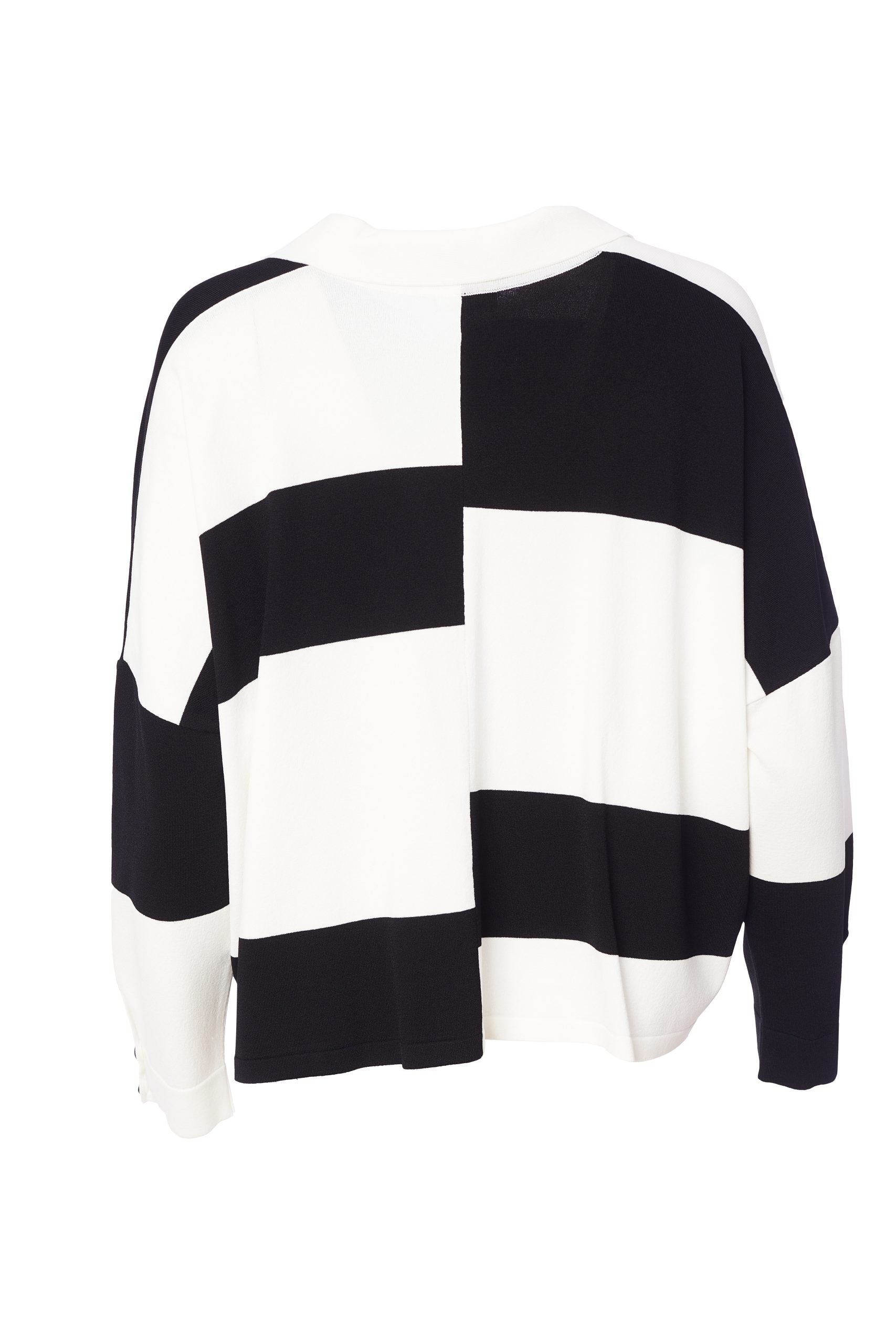 Block Stripe Knit in Black and White