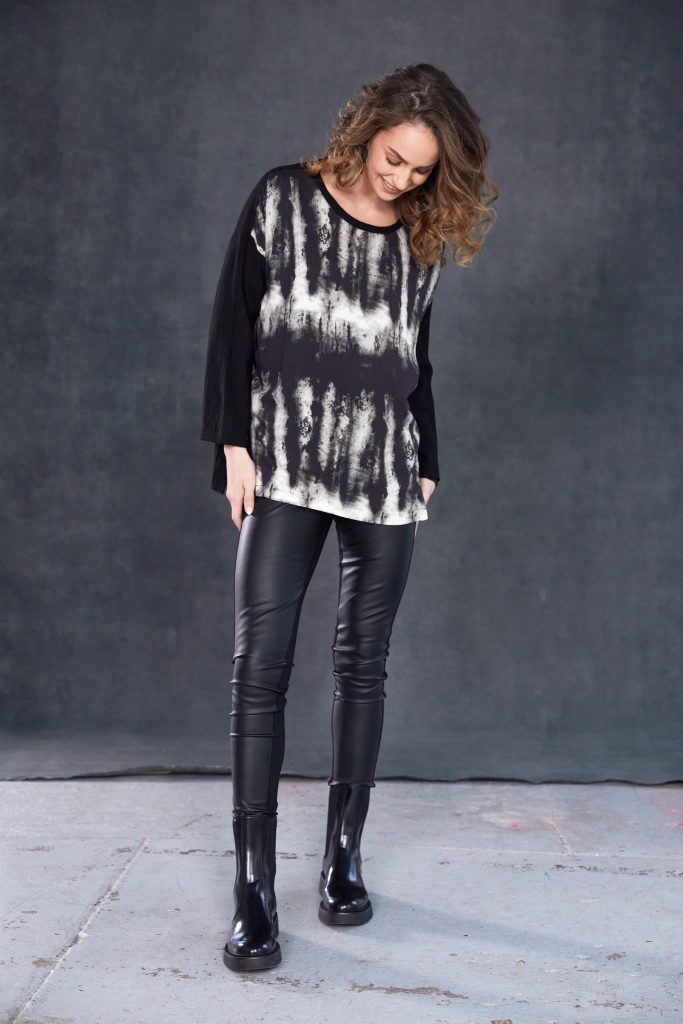Leatherette Legging in Black
