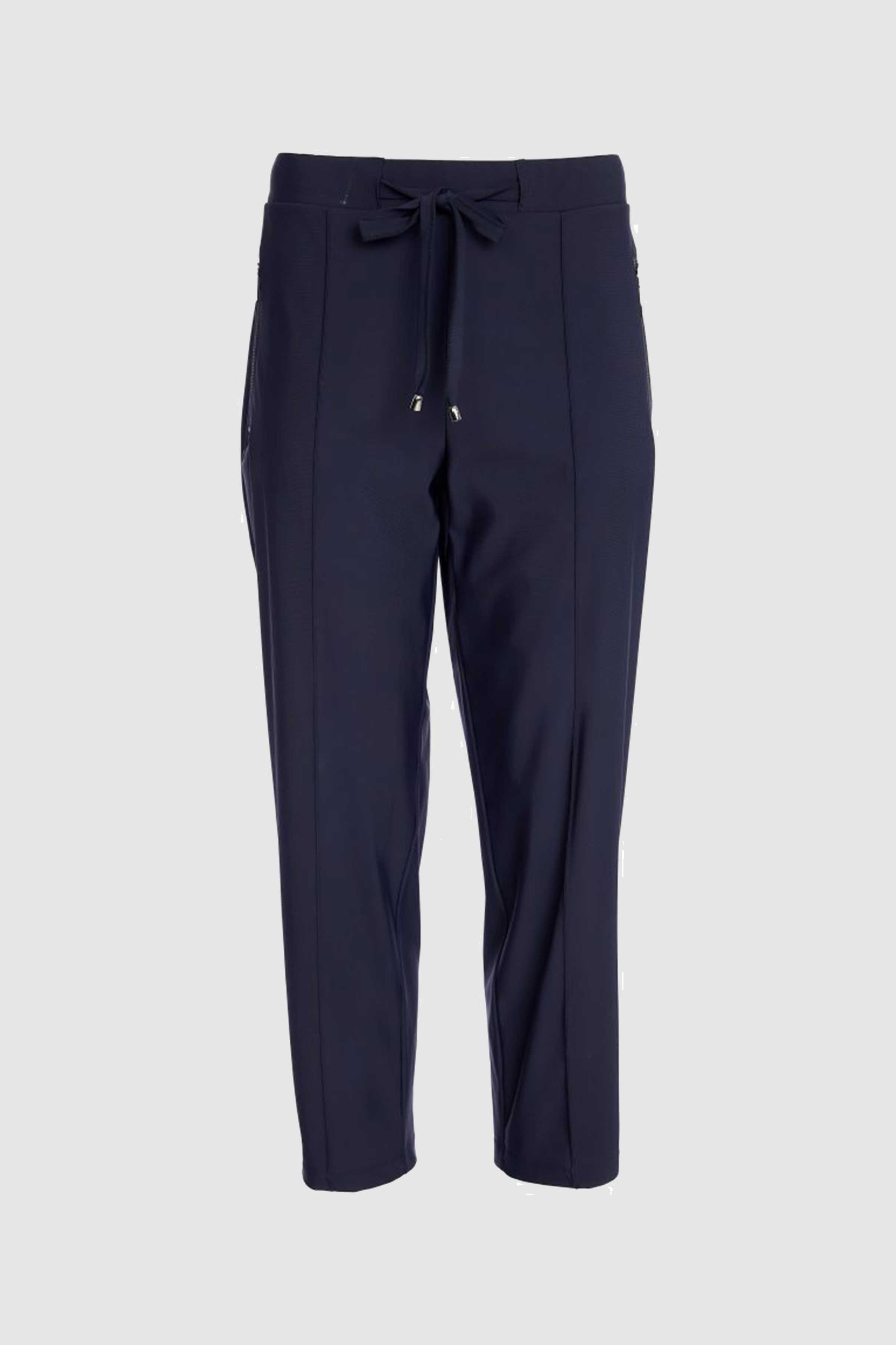 Slim Leg Trouser with Front Pocket in Black