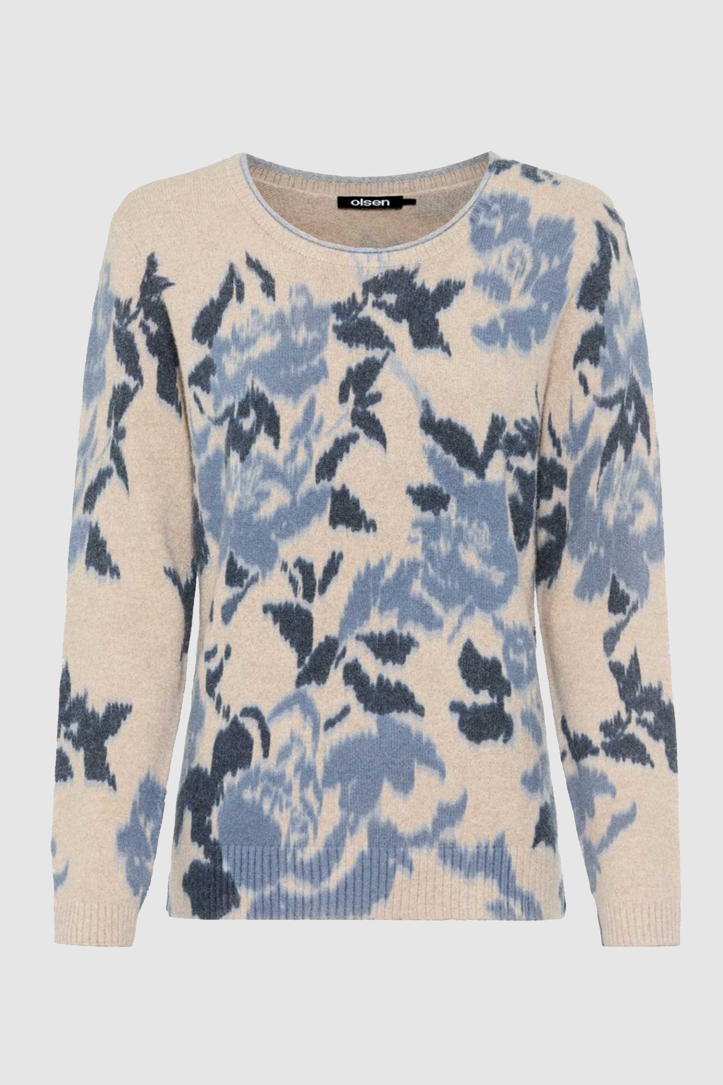 Long Sleeve Pullover in Blue Haze